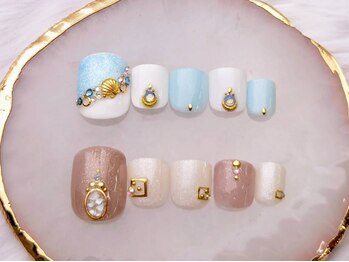ココラーレ(cocorare)の写真/トレンドカラー豊富☆【フット定額¥7000～】ずっと同価格&ジェルオフ無料♪+¥3000で角質ケアとセットも◎