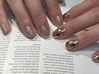 ファンクションネイルズ 表参道 原宿(FUNCTION NAILS)/ホリデーネイル/ミラーネイル