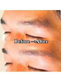 メンズ脱毛 メンズエステ エイト(8)/10代眉毛waxのお客様