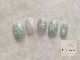 繊細手描きフラワー