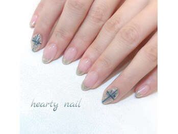 ハーティーネイル hearty nail 溝の口店/シンプル☆クリスマスネイル