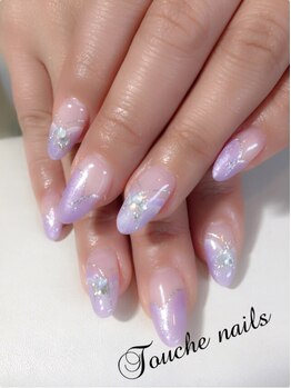 トゥーシェネイルズ(Touche'nails)/お客様ネイル　7000円