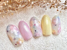 パステルフラワーネイル♪