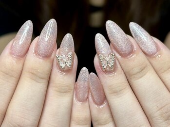 ウサギネイル 新大久保店(usagi nail)/蝶々ネイル