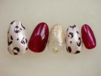 ネイルサロン フローリア(nail salon Florir)/マグネット×レオパード