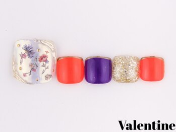 バレンタイン(Valentine)/★フットネイル★11000