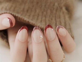 エムスラッシュ センター南(M.SLASH)/ツイードフレンチネイル