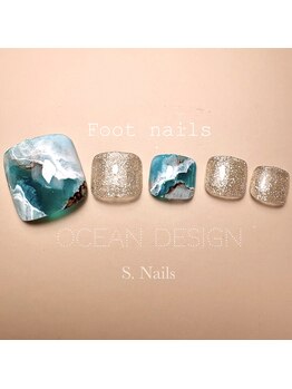 S. Nails【フィルイン/長さだし/マグネット/ニュアンス/フット/ハンドケア】/オーシャンデザイン