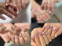 ココネイルの雰囲気（当店自慢のマグネットカラー多数あり）