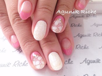 アグニークリッシェ(Agunik Riche)/【フラワーネイル】