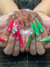 エスフィーネイルサロン ブリーユ(Esfy nailsalon Brille)/ネオンロングネイル