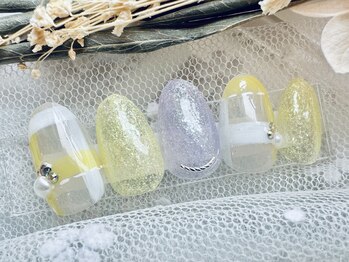 ネイルサロンアンドスクール ラフィーネ 池袋店/シースルーチェック◆¥7990