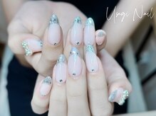 ウサギネイル 新大久保店(usagi nail)/マグネットフレンチ秋可愛い