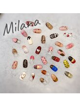 ミラーナ(Milana)/バレンタインネイル