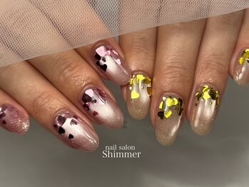 シマー(Shimmer)/バレンタインネイル