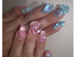 キャラチェックネイル