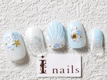 アイネイルズ 梅田店(I nails)/貝殻シェル夏ネイル￥9200