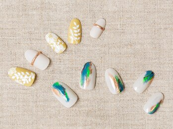 ネイルアロマ(Nail AROMA)/ニュアンスとレトロデザインと。