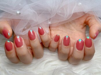 ラッキーネイル(lucky nail)/オーロラフレンチ