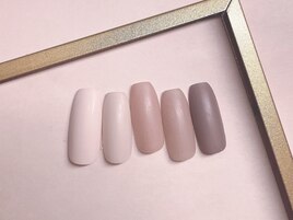 秋色マットネイル　¥6800