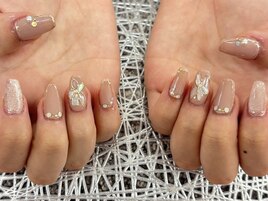 〇シェルミラーフラワーネイル