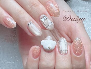 マグネットネイル　チェック柄