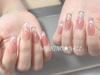 ホシノネイル(HOSHINO NAIL)の写真/《新作サンプル多数》カラー変更OK♪高技術×ハイセンスな定額ネイル￥6580～！丁寧なケア付でモチも◎