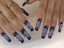 Air blush風チークネイル