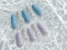 NEW【夏らしさ◎】ぷっくりマーメイドネイル ￥7700→