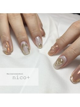 ニコ(nico+)/ピンクホワイト☆