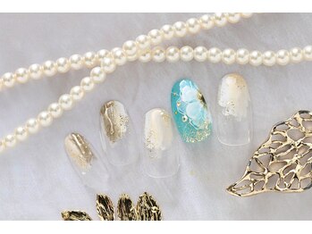 ネイルサロンアンドスクール ミュー(Nail Salon & school mieux)/フラワーネイル
