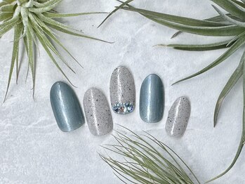 ジーシーネイル(G C nail)/サンドジェル×パールブルー