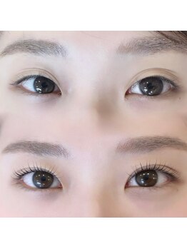 ネイルアンドアイラッシュ スリール(Sourire)/まつ毛パーマ/美眉【施術50分】