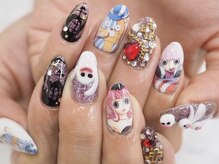 プリントネイルは当日予約でも可能です!!お気軽に痛ネイルが楽しめます