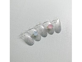 透明感ローズネイル