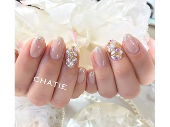 チャティー(CHATIE)/フラワービジューネイル☆