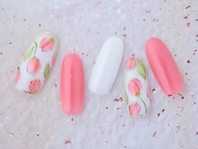 ネイルサロン ラグゼ(Nail salon Luxe)/チューリップ春色ネイル