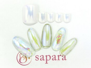 津田沼ネイルサロン サパラ(sapara)/ハンドフットセット定額¥11,499