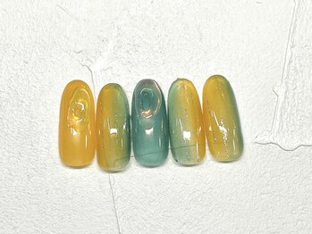 ニュアンスグラデーションネイル