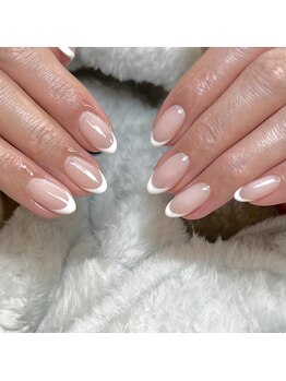 ナナ パラジェル フィルイン マツゲパーマ パリジェンヌ(NANA)/《NAIL》ワンカラベースフレンチ