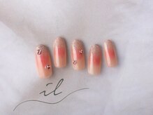 イル 神戸店/チークネイル×ラメグラ