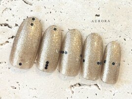 シンプルアート　ゴールド　ホロ