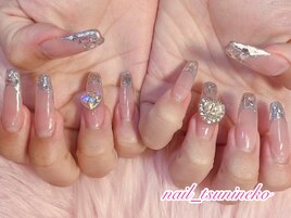 ★ガラスフレンチロングスカルプ