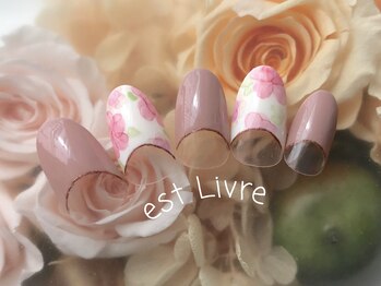 エストリブレ(estLivre)/水彩画フラワー