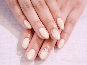 ラルネイル 大宮(Lull. nail)/＊グレージュ＊Ｖカット＊