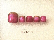 ネイルサロン あかねいろ/春夏フット　マグネットミラー