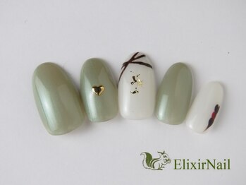 エリクサーネイル 神田(Elixir Nail)/シンプル/クーポン使用