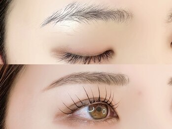 アンジュ(ange)/眉毛、まつげ、ビフォーアフター