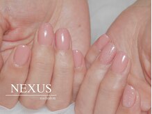 ネクサス(NEXUS)/コーラルピンクのちゅるんネイル