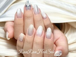 シルバーマグネットネイル